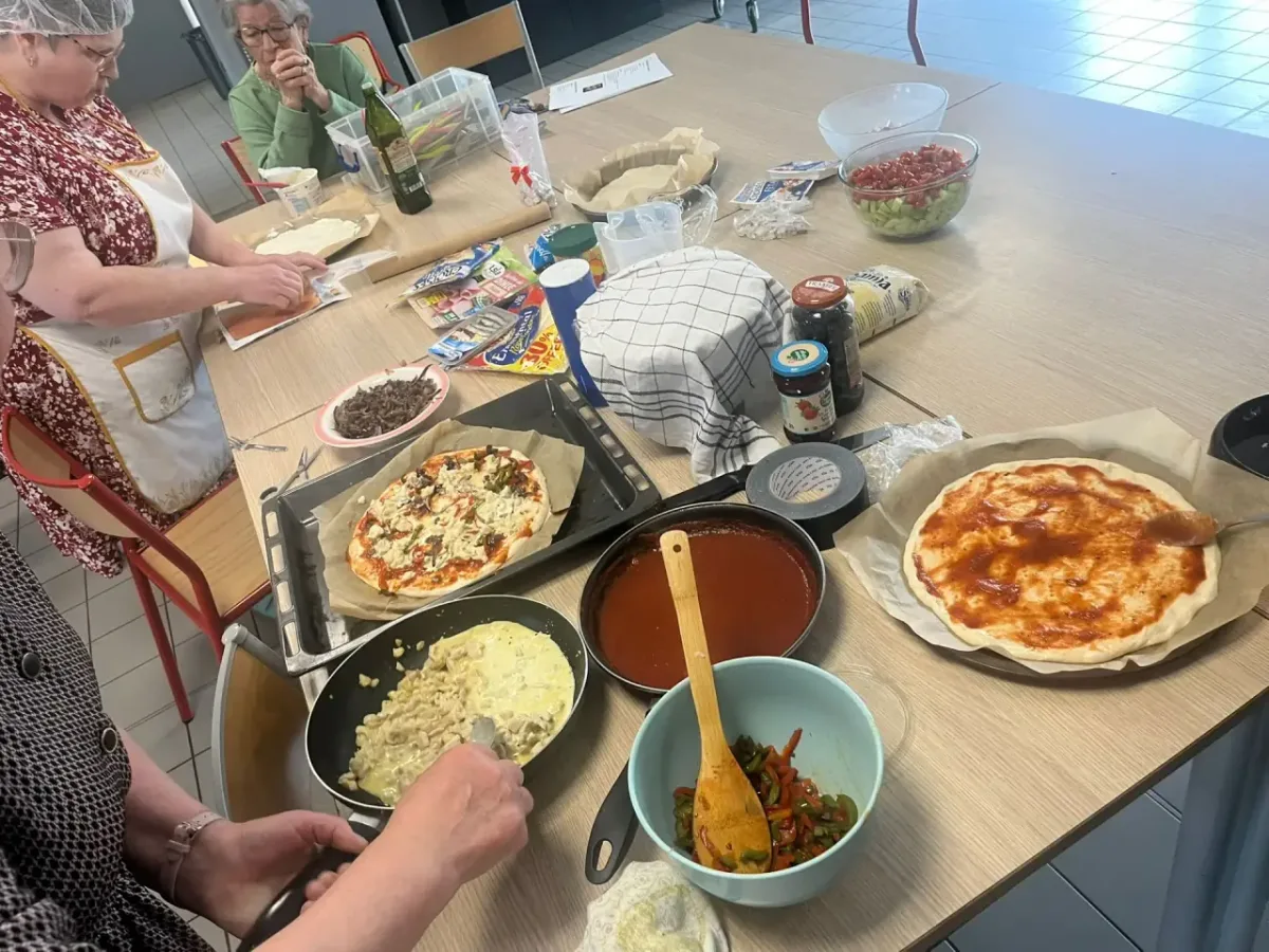 Atelier cuisine collective au Centre Social