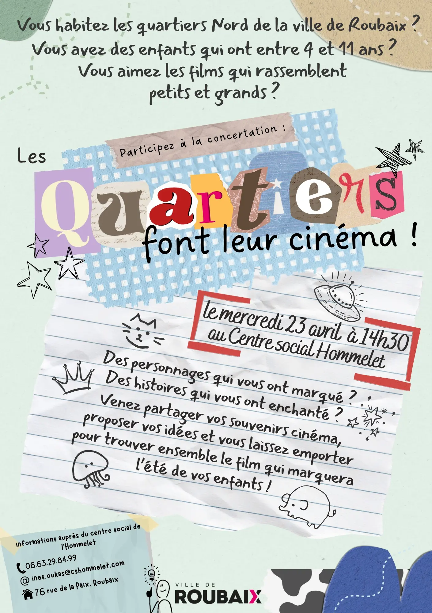 Affiche Les quartiers font leur cinéma 2025